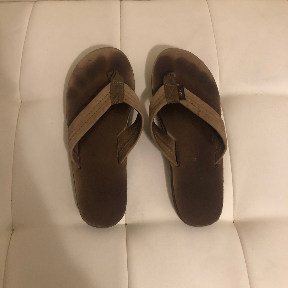 Classic Brown Rainbow Sandals